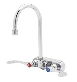 NEW T&S B-1146 Wall Mount Work Board Faucet 4" Centers 5-3/4" Gooseneck Spout #4066