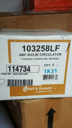 Bell and Gossett reserculating pump duraglide