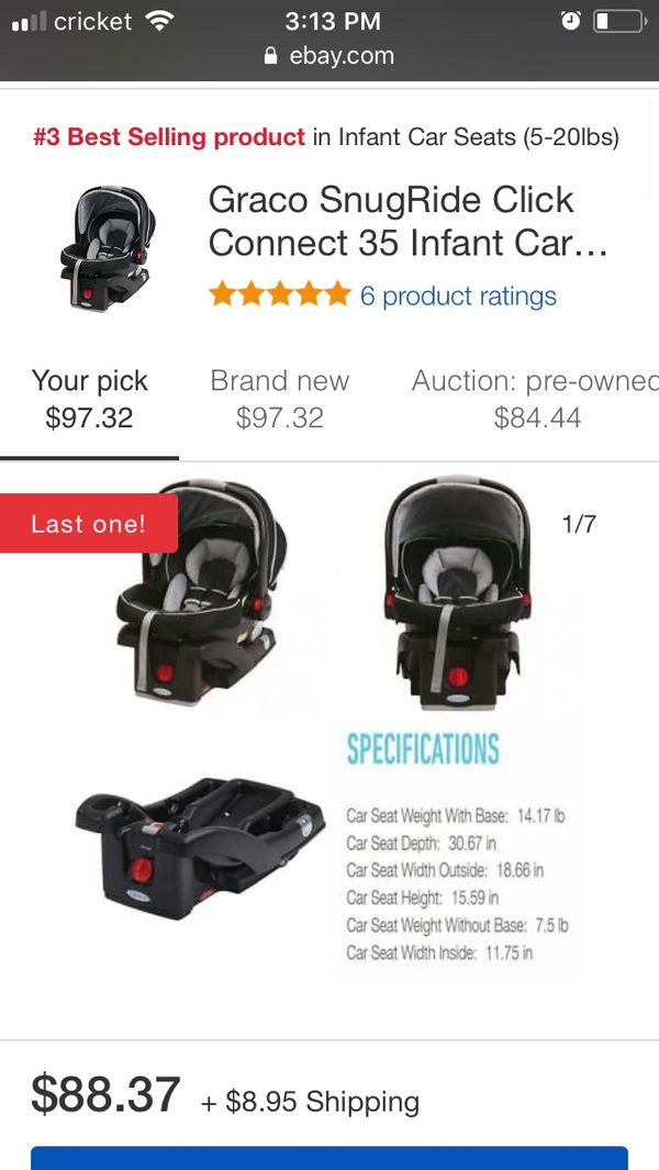 Graco Snugride Click Connect 35 Infant Car Seat For In Port Graco Snugride Click Connect 35 Infant Car Seat For In Port Richey Fl Offerup