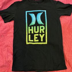 Hurley Boys Size Medium 10/12 Black Graphic T-Shirt 