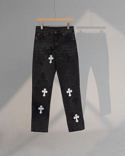 Chrome heart pants available  all sizes  Balenciaga, Amiri, Hell star, Gallery dept, Chrome heart, Denim Tear