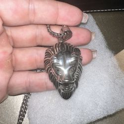 Stainless Steel Lion Pendant