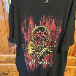 Slayer/Hell Awaits Tee