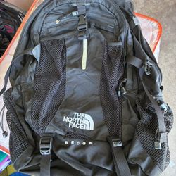 TNF The North Face Black Recon Backpack 
