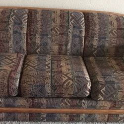 Brown Wooden Sofa