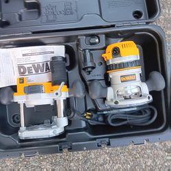 DeWalt Router Fixed & Plung Base Kit 12amp U Unused in Case 1/4 &1/2inch Colits. Many Other Tools. For Pick Up Fremont. No Low Ball Offers. No Trades 