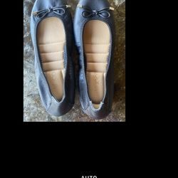 EUC Women’s Sz 6.5 New Too Black ballet cushioned buttery soft flats shoes nice