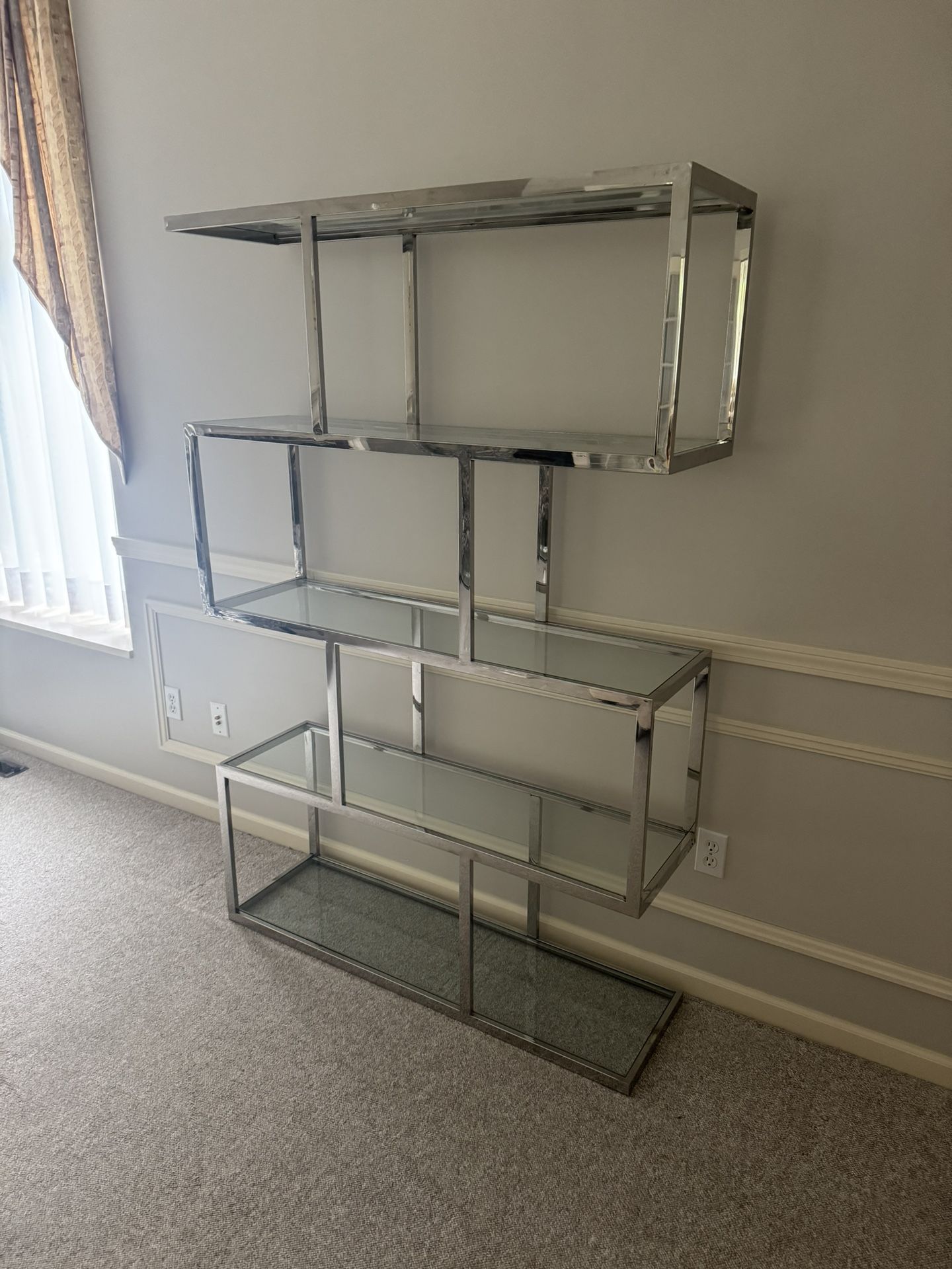 Contemporary Glass & Stainless Back Bar