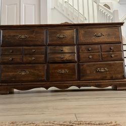 Solid Wood Antique Dresser 