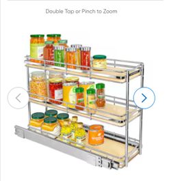 Under cabinet spice rack 6’ 3 tier