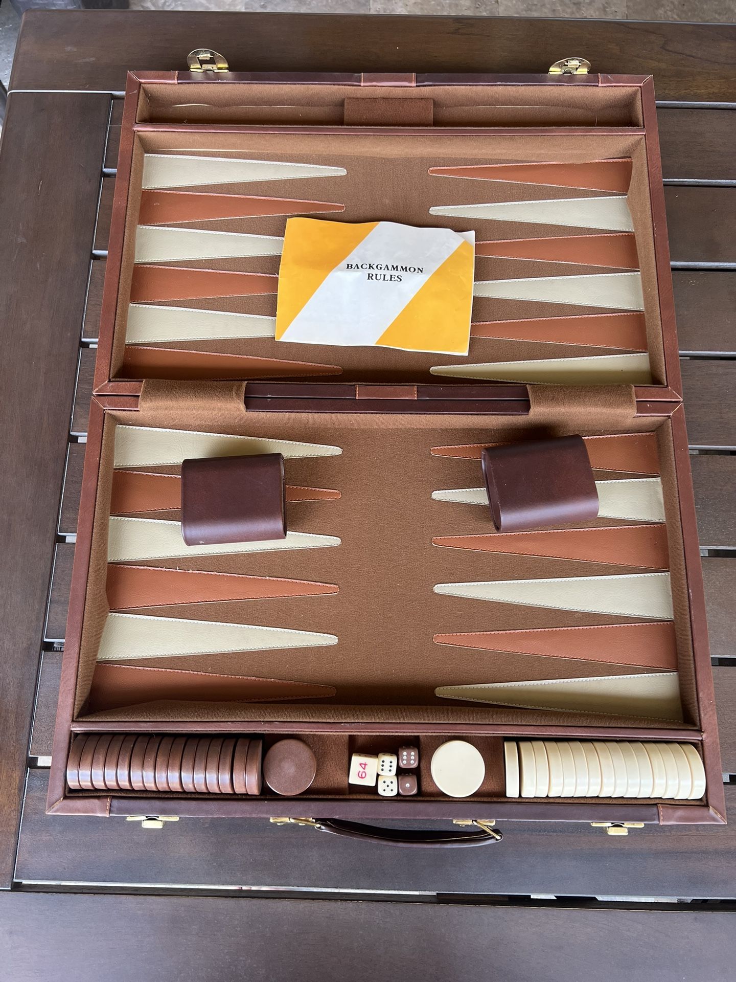Vintage Backgammon Tournament Size Game