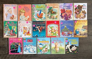 LITTLE GOLDEN BOOKS ~LOT OF 17 VINTAGE HARDCOVER BOOKS~