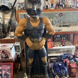 Rare 4 Feet Tall Modelo Lucha Libre Luchador Wrestler Advertising Bobblehead Statue