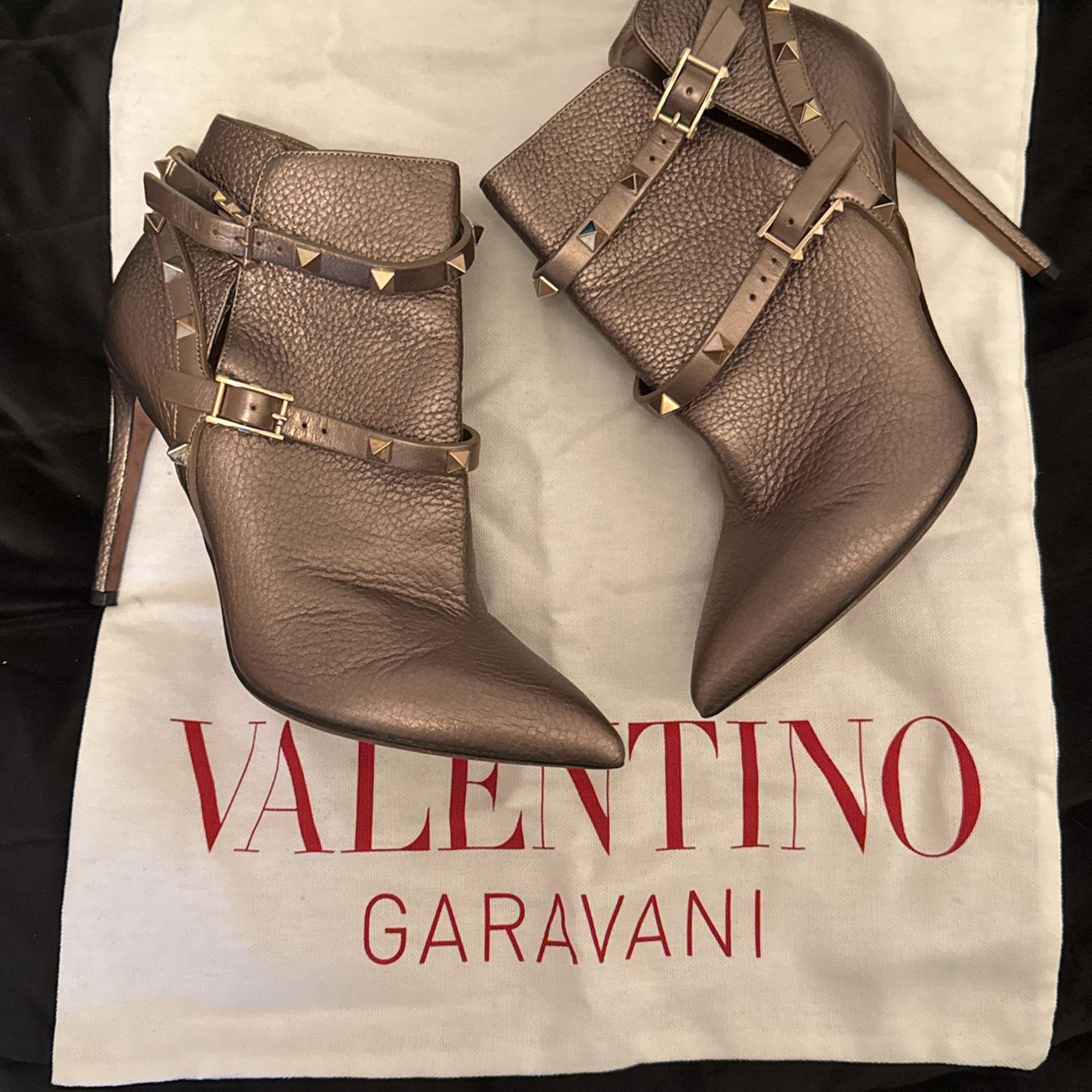 Valentino Studded Ankle Boots