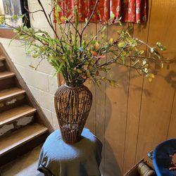 Cylinder Bamboo With Fake Branches 