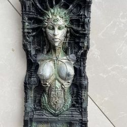 Gothic Futuristic Lady Statue