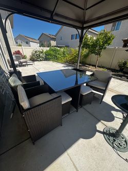 Outdoor Wicker Patio Dining Set