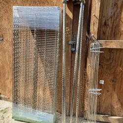 3 tier wire rack with wheels and backers

