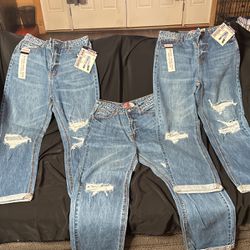 Crystal Rock Boyfriend Jeans Sizes ( 5-11)