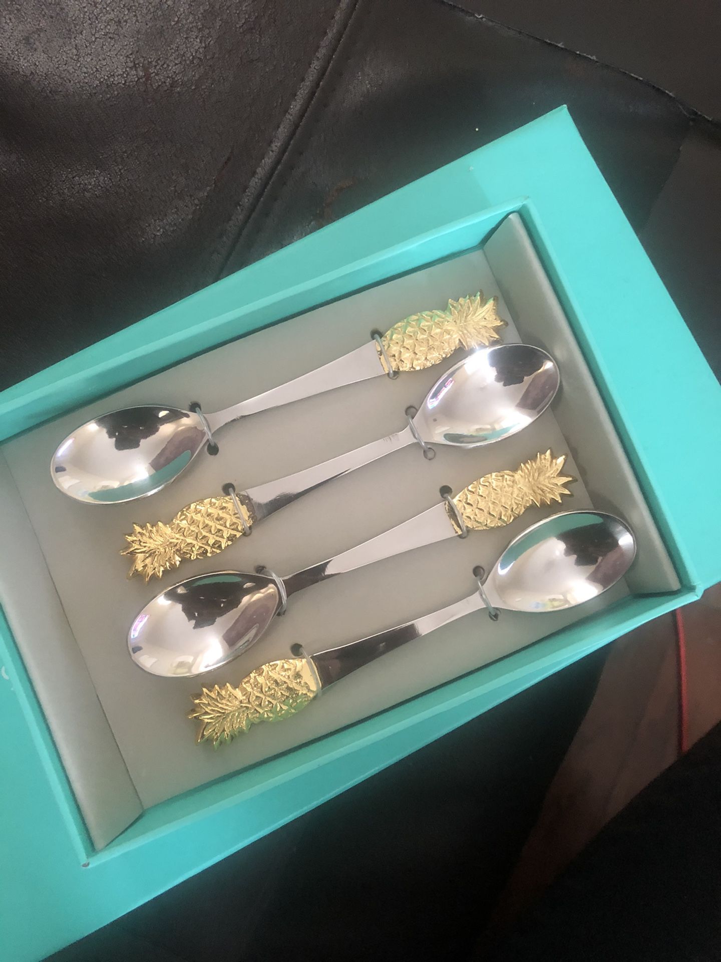 Oliver Bonas Pineapple Silver spoon set