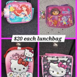 Girl's Lunchbags with adjustable strap