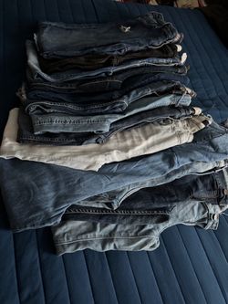 Bulk Lot of Mixed Denim Jeans