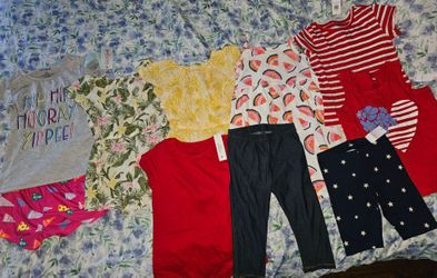 New Little Girls Toddler Old Navy cat and jack clothes size 4t ropa de nina tamanio 4t shirts shorts rompers