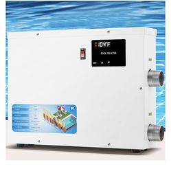 NEWTRY 9KW SPA Heater, 220V Pool Heater Electric Swimming Pool Heaters Hot Tub Heater Thermostats with Digital Display for SPA, Hot Tub, Above Ground 