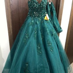 Prom Dress (Emerald) Size 4 (Brand New With Tags)