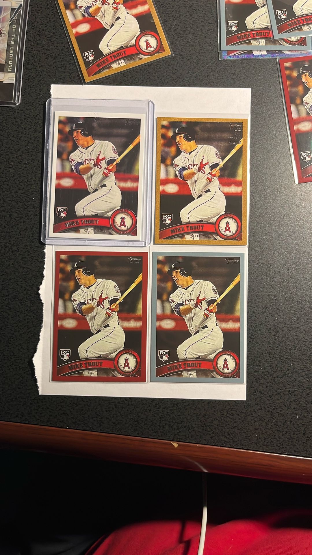 Mike Trout 2011 Topps Update Reprint Card