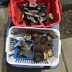 Skateboard parts trucks and wheels