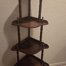 Vintage 5 Tier Corner Shelf