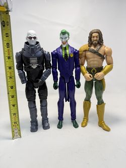 DC Comics 12" Action Figure Lot – Joker Mr. Freeze Aquaman