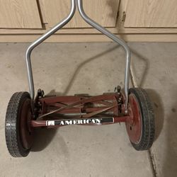 American Lawn Mower 14” 5-Blade Manual Walk Behind Reel Mower & Sharpening Kit