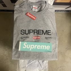 Supreme Grey Tees
