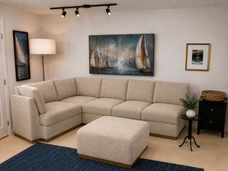 Henrendon Murphy Six Piece Sectional in Taupe, (Costco, etc.) + Free Delivery