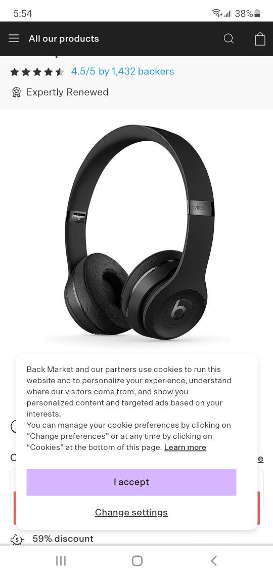 Beautiful matte black beats by Dre solo wireless #3