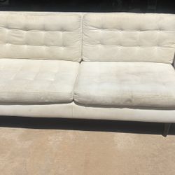 free white couch