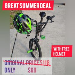 20" Kids Bike- Helmet