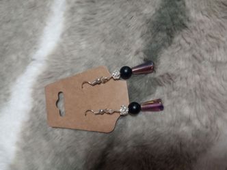 Crystal rhinestone dangle earrings