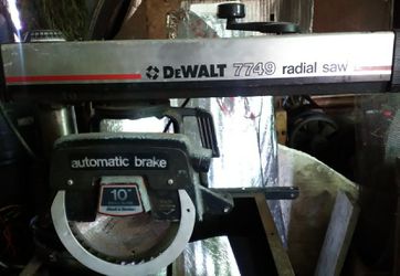 DeWalt 7749 radial arm saw