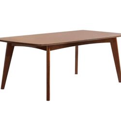Malone Rectangular Dinning Table Dark Walnut