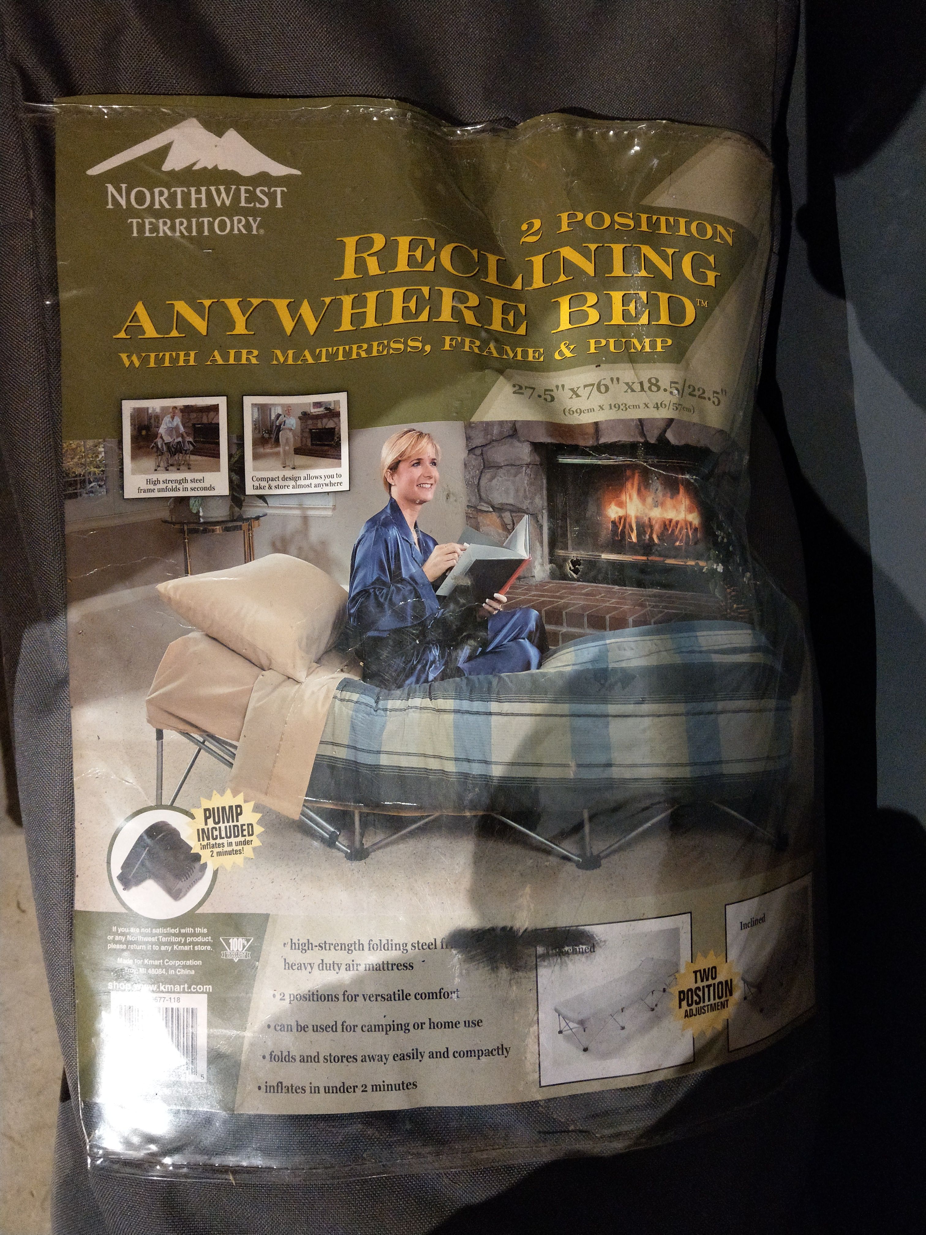 Northwest Territory 2 Position Reclining Anywhere Bed for Sale in