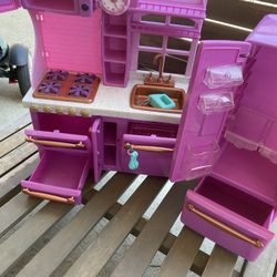 Girls Purple Kitchen Set | Barbie Dolls 