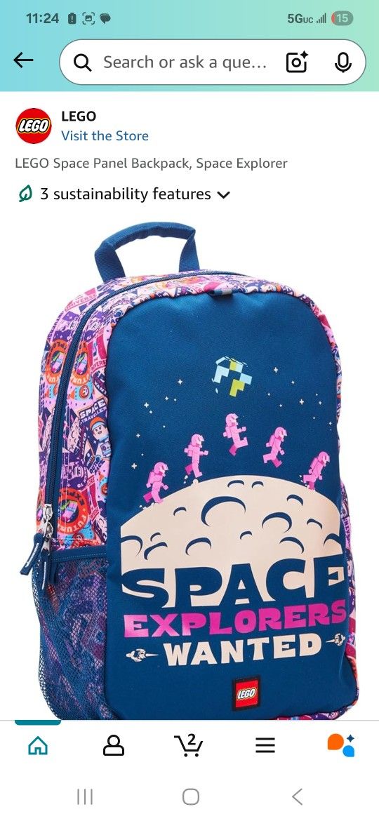 Lego Backpack Space Explorers Wanted