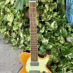 Samick- Avion- Greg Bennett Design - Amber Quilted Top- Electric Guitar  