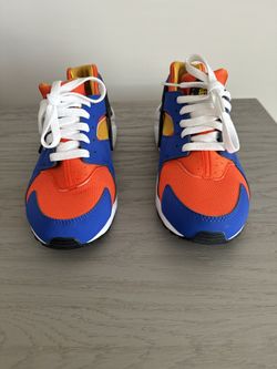 Kids Size 7 Nike Huaraches Orange/blue/black/white