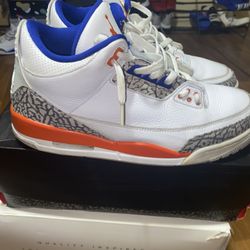 Air Jordan 3’s Retro “Knicks” Size 11.5