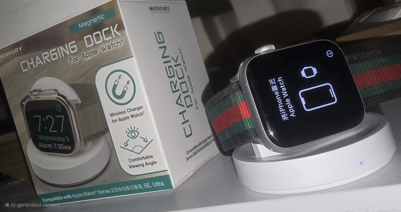 Apple Series 5 Watch w/ Boxed Charger Dock – 45mm Silver