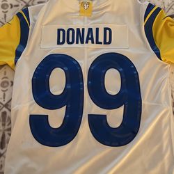 Nike Aaron Donald Bone Los Angeles Rams Vapor Limited Jersey in